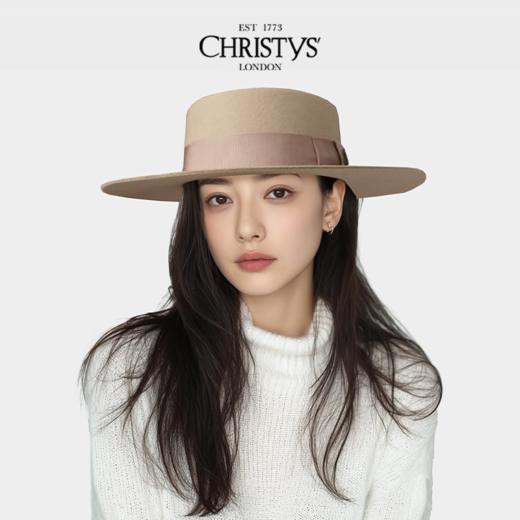 【英国王室御用品牌】Christys羊毛Canotier平顶康康帽徽章款 商品图8