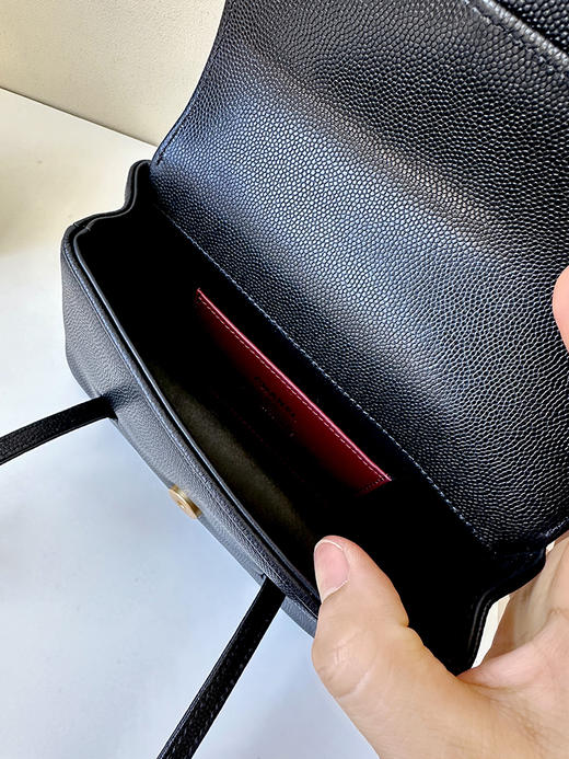 THS-无 香家 大牛工厂 preppy coco鱼子酱牛皮单肩包 CQ1434 商品图12