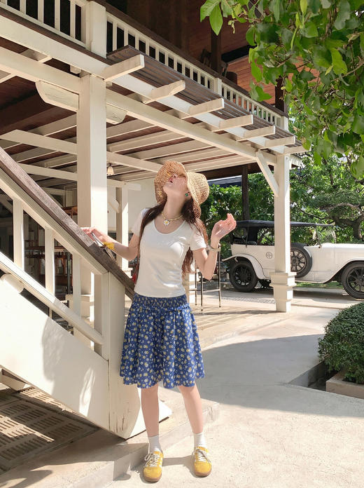 <曾小咸推荐>4.10现货秒杀 ！微信超特价！韩系碎花半身裙 日常199.99 立减120 秒杀79.99！！ 商品图6