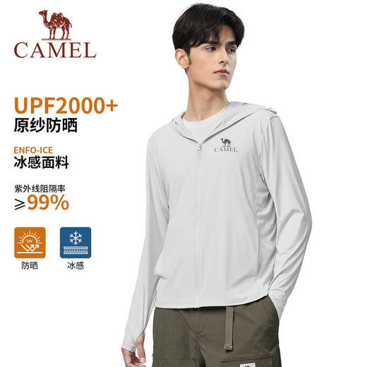 骆驼（CAMEL）男款针织标准长防晒衣A15BAVV103 商品图1