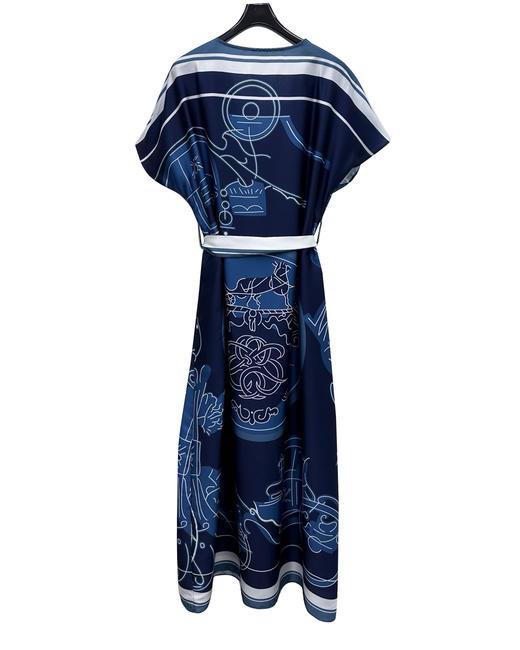 女款丝质印花连衣裙la 商品图1