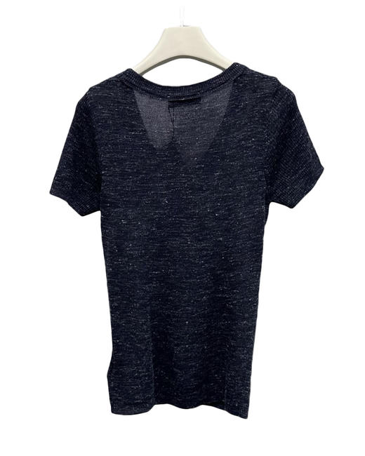 女款logo刺绣针织短袖上衣hu017 商品图1