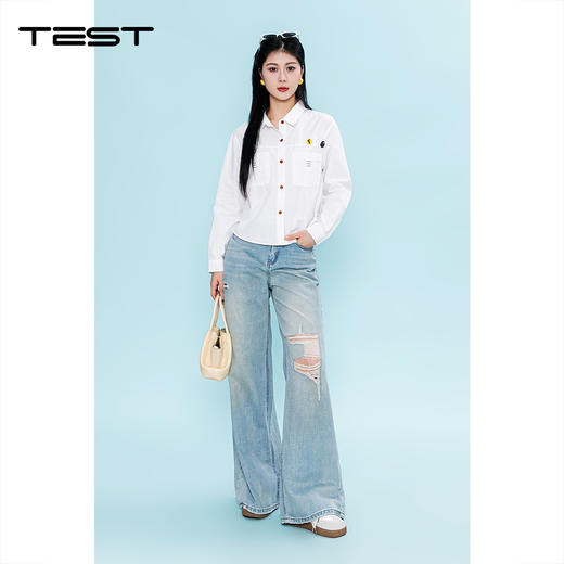 夏上新通勤慵懒风工装女夏薄款宽松遮肉百搭衬衫1262029 商品图0