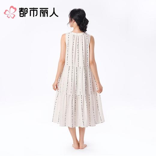 都市丽人睡衣女士睡衣薄家居服软绵绵印花睡衣女士软绵绵短袖裙背心裙女装睡裙可外穿LHC9A4 商品图2