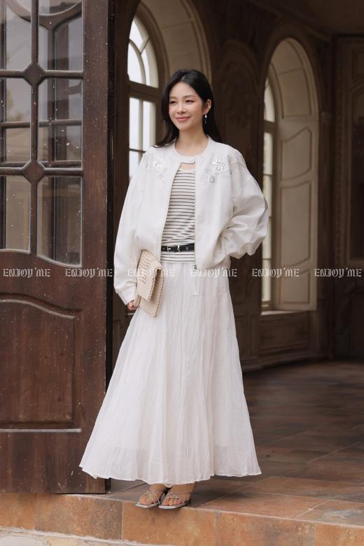 【门店同款】ENJOY夏季褶皱轻纱长半裙 170747140 商品图6