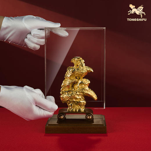 铜师傅《祥龙石》上新了故宫联名 创意家居装饰品客厅书房铜摆件 商品图5