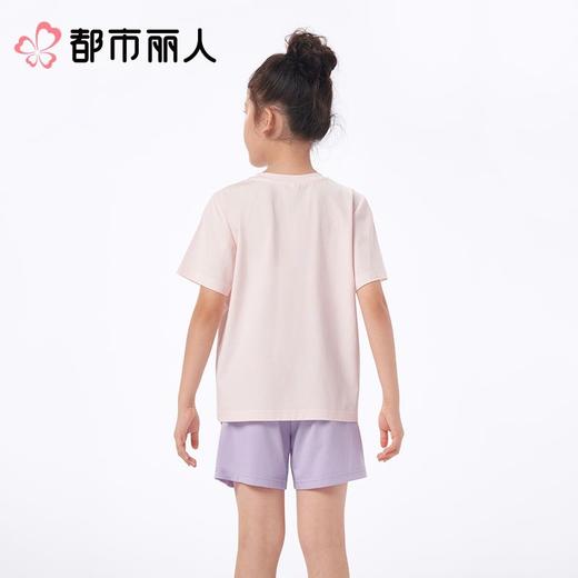 都市丽人睡衣儿童睡衣家居服棉质睡衣童装棉质短袖套装短袖短裤可外穿男女童通用睡衣JHC2M6 商品图4