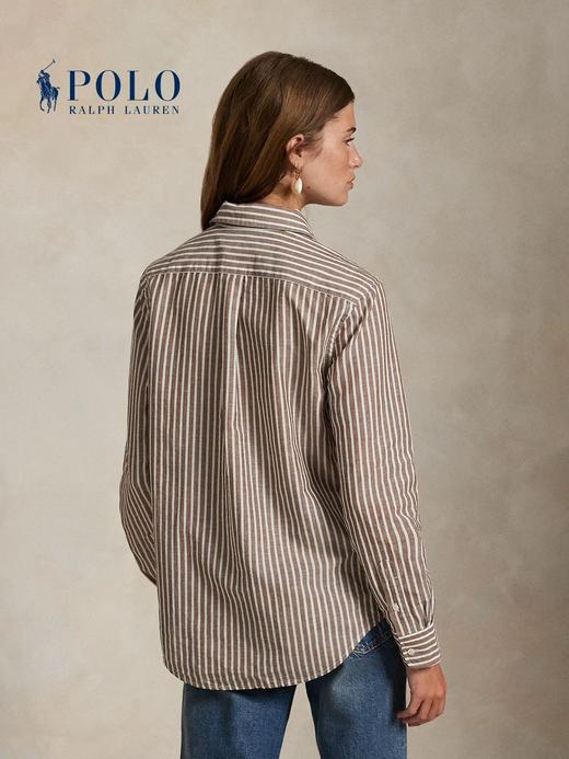 𝐑𝐚𝐥𝐩𝐡 𝐋𝐚𝐮𝐫𝐞𝐧拉夫 棉麻条纹衬衫 商品图4