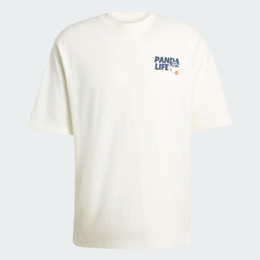 Adidas阿迪达斯PANDA CHILL HOOP T-SHIRT 纯棉运动休闲宽松短袖T恤KB4853 商品图3
