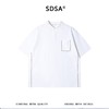 SDSA男装2026新款高贵轻奢商务简约明线口袋纽扣翻领短袖T恤百搭 商品缩略图0