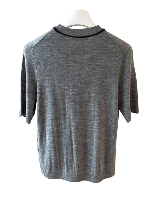 女款刺绣修身短袖针织衫hu014 商品图1