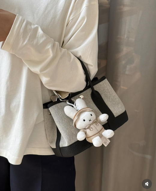 新款迷你花园包帆布拼皮 -熊猫 商品图2