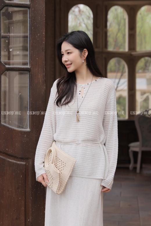 【门店同款】ENJOY夏季系带镂空针织套装 170747107 商品图6