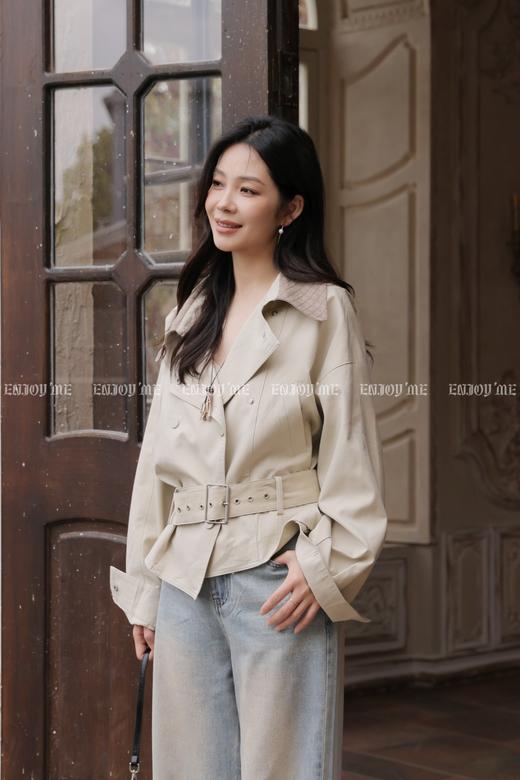 【门店同款】ENJOY夏季翻领收腰短款外套 170793226 商品图3