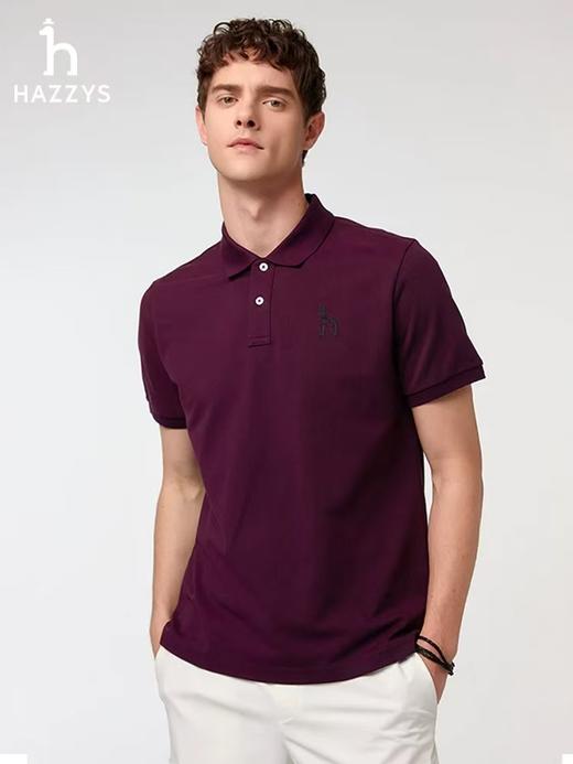 点此购买 哈吉斯夏季男士商务休闲翻领POLO短袖T恤 ggd 344545 商品图8