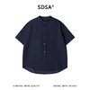 SDSA男装2026新款高贵轻奢立领单口袋短袖衬衫宽松休闲上衣 商品缩略图0