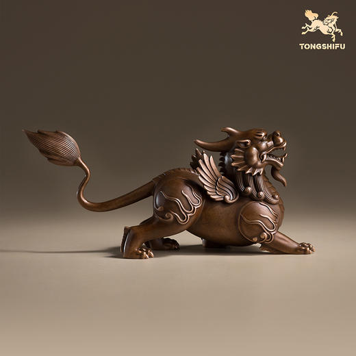 铜师傅《貔貅迎财》中式家居办公室铜摆件 乔迁新居开业装饰礼品 商品图3