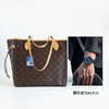 【95新】LV路易威登M46975中号老花NF新款米色内里刺绣边neverfull购物袋单肩包女士300326AK11 商品缩略图9
