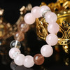 【祈愿吉品】【幸运女神】粉晶胶花白水晶手串女 商品缩略图4