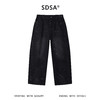 SDSA男装2026新款轻奢刷漆涂鸦印花阔腿牛仔裤日系复古宽松直筒裤 商品缩略图0
