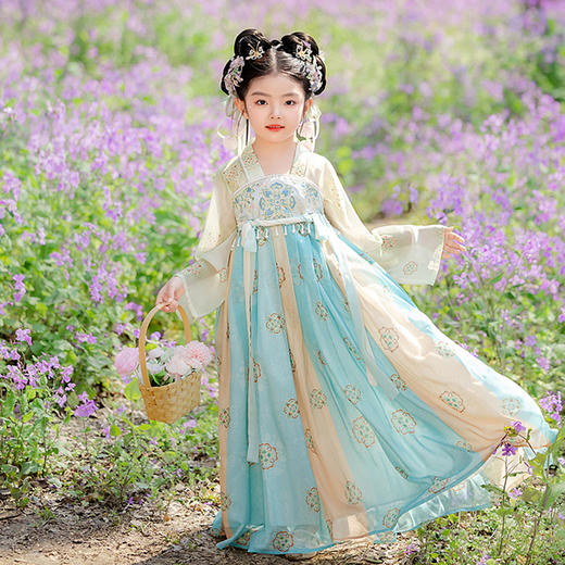 【团购】【苏城纪】汉服女童襦裙芍药 商品图4