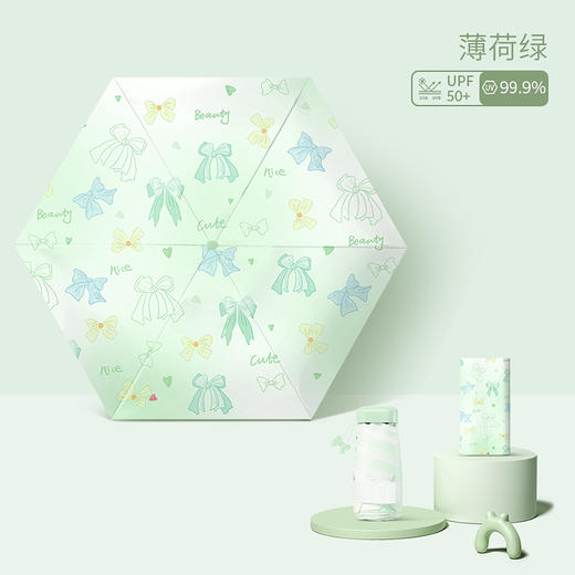 【分销】花觉防晒伞，6骨6折口袋伞，便于携带，轻巧便捷 商品图9