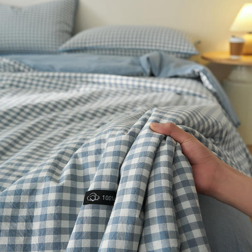 怕热爱出汗的“救命被”！纯棉超吸汗！恒源祥 2026新款无印风色织全棉贝壳绣棉花夏被空调被/床单/枕套  透气舒适 多规格可选 商品图1