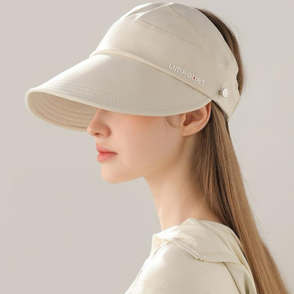 DUTRIEUX防晒帽2.0；下单赠防晒口罩+防风绳+收纳包；upf50+隔绝紫外线，空顶设计可扎发盘发，透气不闷~