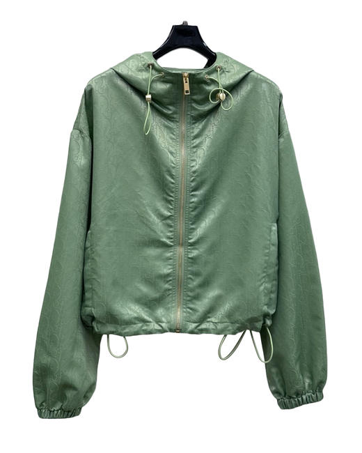 女款提花连帽风衣外套 可配套装lv010 商品图0