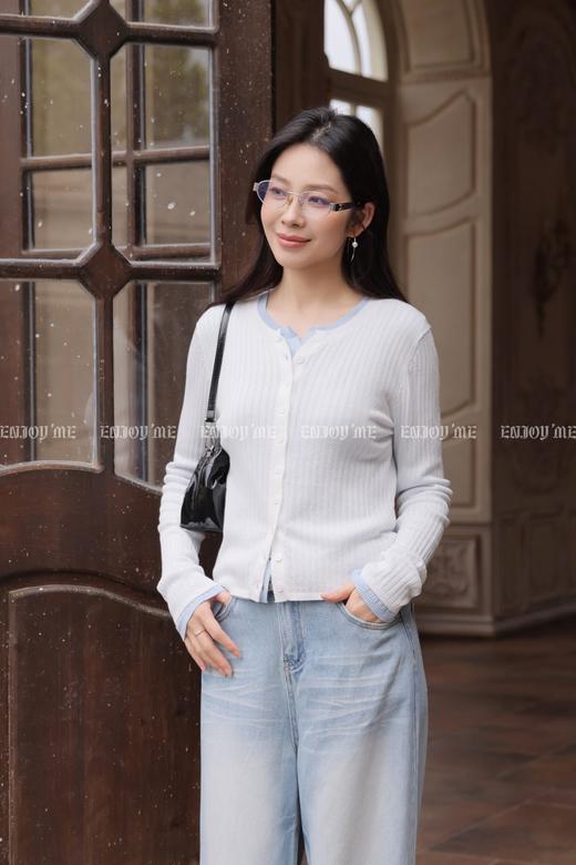 【门店同款】ENJOY夏季百搭开衫针织上衣 170747617 商品图0