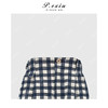 PanYiXiu/潘依绣【雾屿闲章】亚麻撞色格纹松弛感显瘦气球裤休闲裤 M9297 商品缩略图2