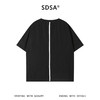 SDSA男装2026新款高贵轻奢简约拼接撞色织带设计圆领短袖T恤百搭 商品缩略图4