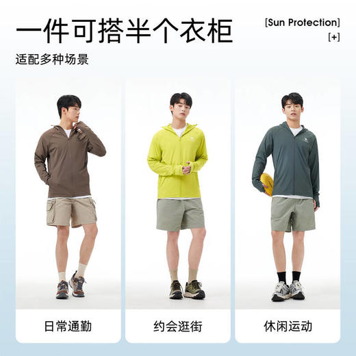 骆驼（CAMEL）男款针织标准长防晒衣A15BAVV103 商品图5