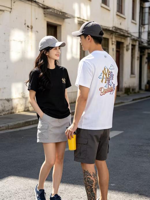 直发 【正品授权】 MLB招财小马 ，限定款 情侣印花T恤 商品图1