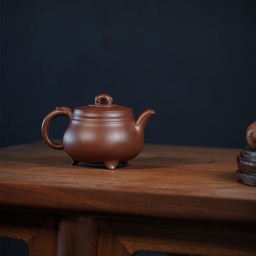 龙德堂陶艺 汤宣武《三足螭龙》原矿紫泥 250 cc 商品图1