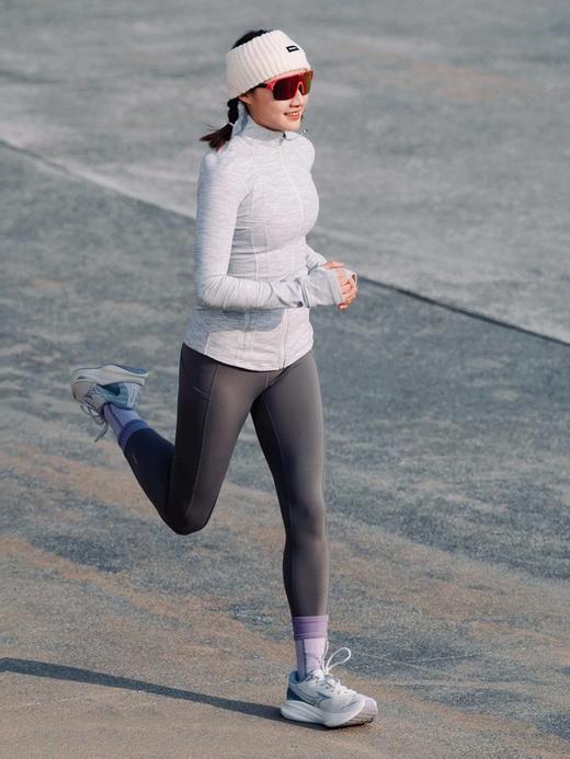 露露 套装新款运动套装跑步女士外穿卫衣卫裤显瘦立领开衫 商品图2