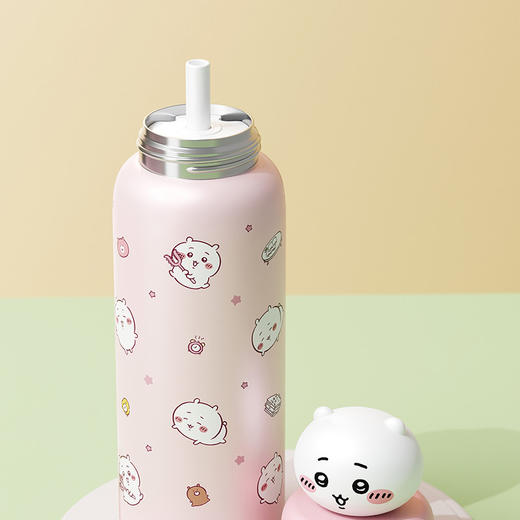 【316不锈钢内胆，全身可拆卸易清洁】正版保温杯吉伊卡哇女生高颜值可爱双饮大容量便携水杯.TA 商品图3