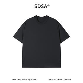 SDSA男装2026新款高贵轻奢小众基础款纯色圆领短袖T恤百搭上衣