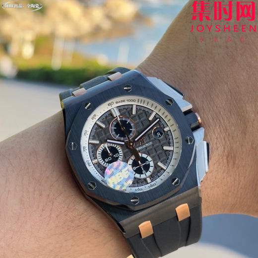 HBF爱彼皇家橡树离岸型26415陶瓷系列 26402黑陶瓷 男士腕表 表径44mm 7750改Cal.3126机 商品图3