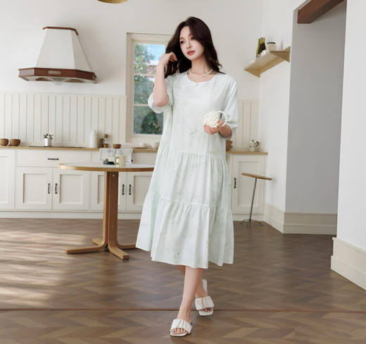 【Z'XIAN 国风流光天丝睡裙】均码80-140斤可穿，五色可选，甄选莱赛尔天丝+粘纤材质，国风设计，舒适透气，优雅美丽，仙气飘飘！ 商品图1