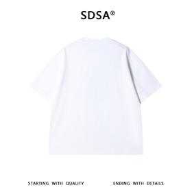 SDSA男装2026新款高贵轻奢潮牌素描小狗印花短袖T恤小众设计百搭
