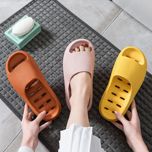 29.9元抢2双！eva拖鞋防滑防臭家居室内洗澡拖鞋女夏季酒店镂空浴室漏水拖鞋男 商品图1