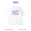 SDSA男装2026新款轻奢NO小字母刺绣短袖T恤宽松重磅圆领休闲上衣 商品缩略图3