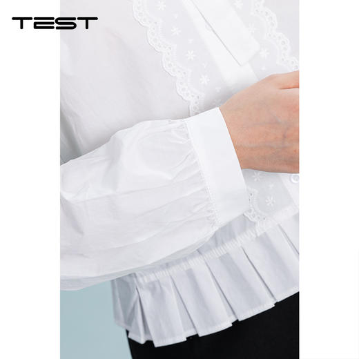 夏上新蝴蝶结系带薄款显瘦减龄甜美别致小衫1262024 商品图0