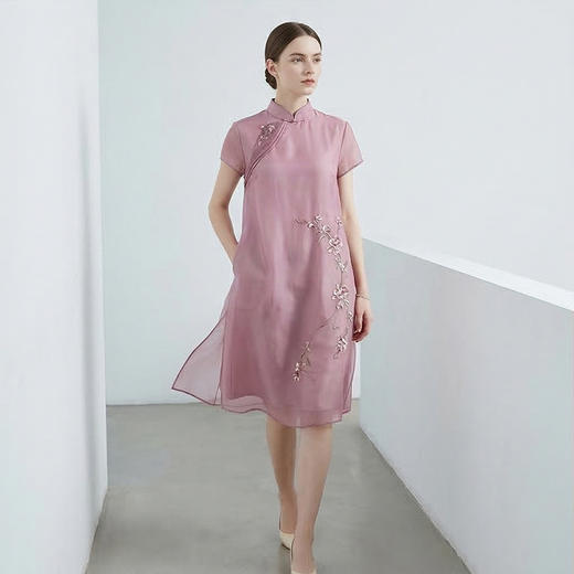 PALUOPO/PL桑蚕丝连衣裙ES20366Z 商品图2