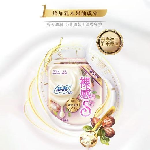 【四包一组】苏菲 裸感S 乳木果 贵族棉 日用250mm 商品图1