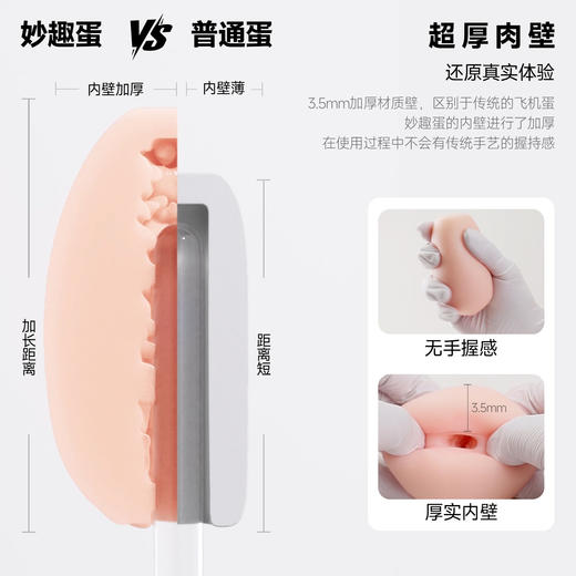 姬欲妙趣蛋 迷你飞机杯情趣便携式宿舍可用 商品图1