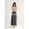 MAISON CECILE 三色夏日轻透软糯莱赛尔亚麻混纺针织短袖T恤/半裙（新增花灰色） 商品缩略图4