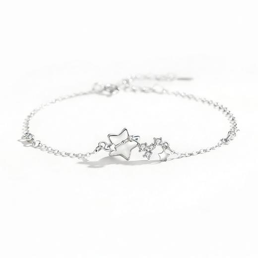 【闪耀星泪】925纯银闪耀星星贝母手链【JHY-A000612B】 商品图4