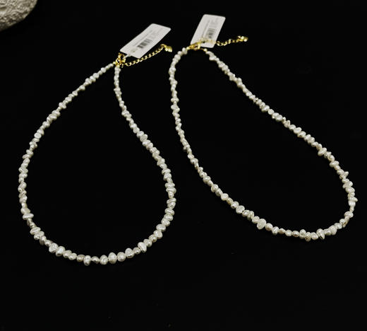 稀有强光碎银子巴洛克A级珍珠项链 商品图14